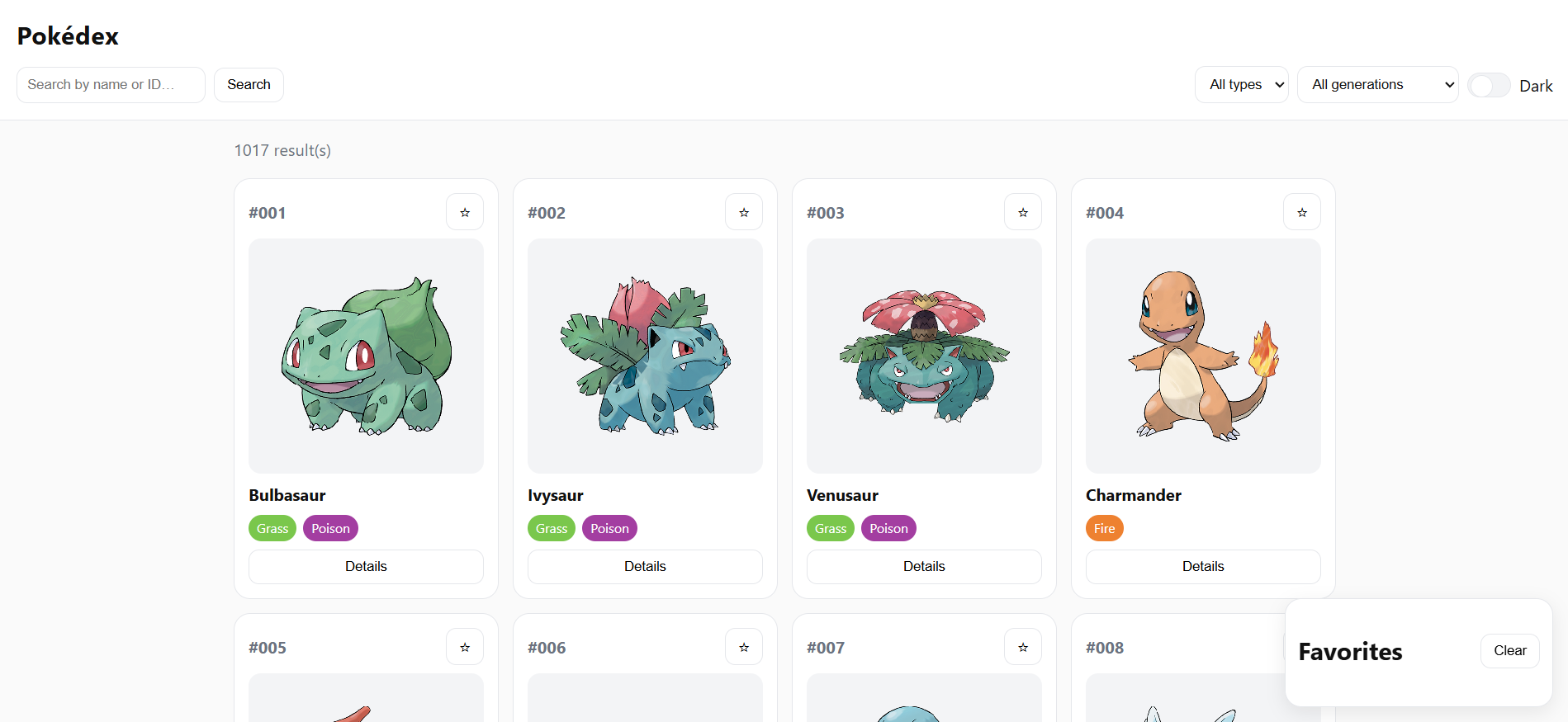 Pokidex preview